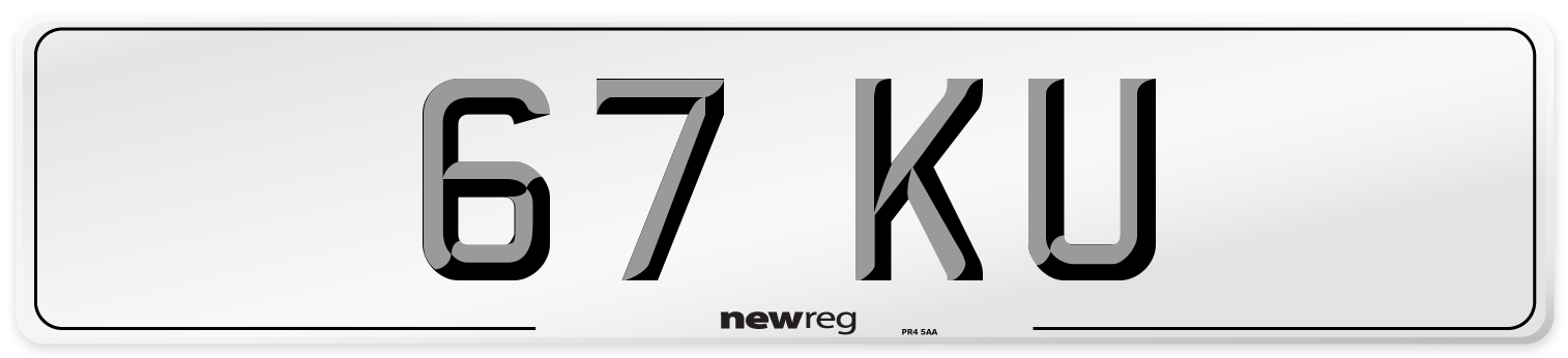 67 KU Number Plate from New Reg